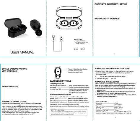 axum earbuds pdf manual
